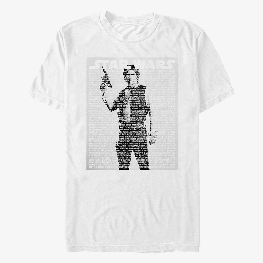 Star Wars Han Solo Story Poster T-Shirt Size XL Men EUC